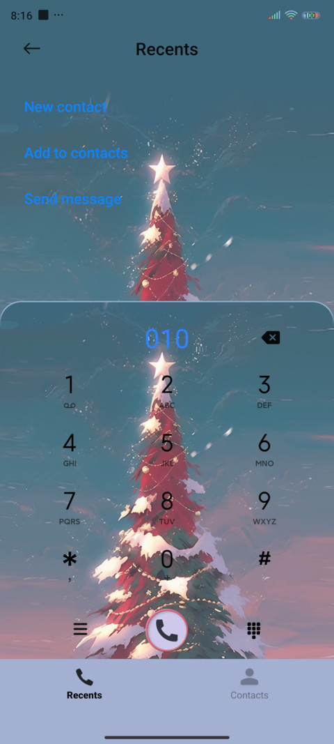 Christmas tree screenshot