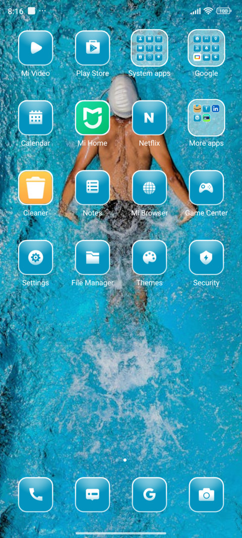 Swimming screenshot