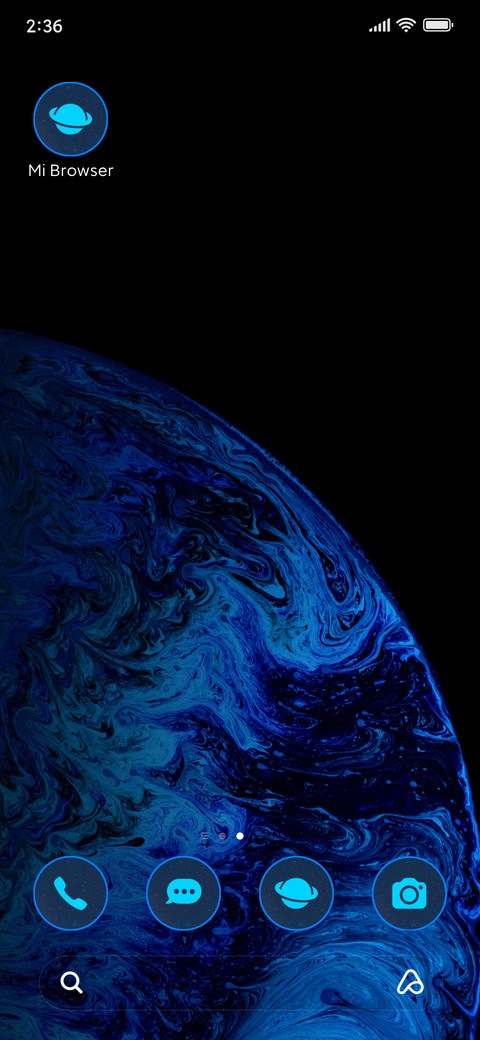 Space earth screenshot