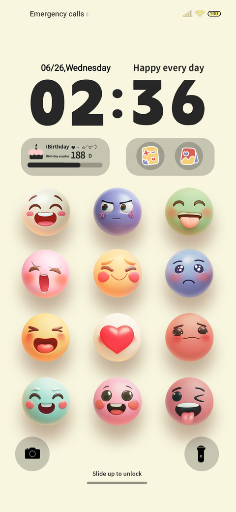 Mood diary screenshot