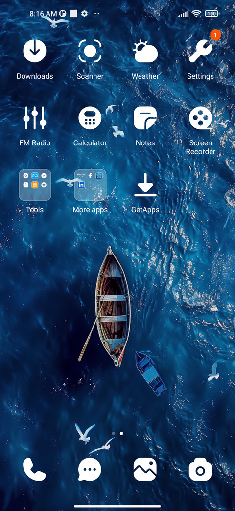 Blue sea screenshot