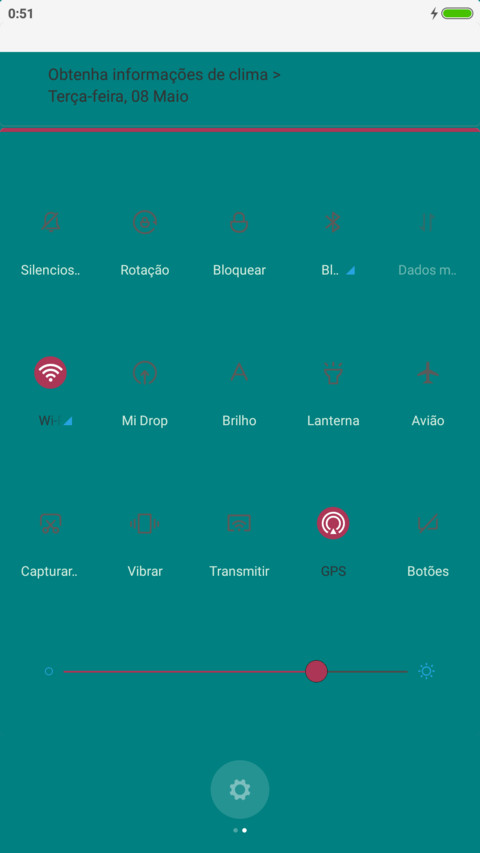 Teal UI met U screenshot