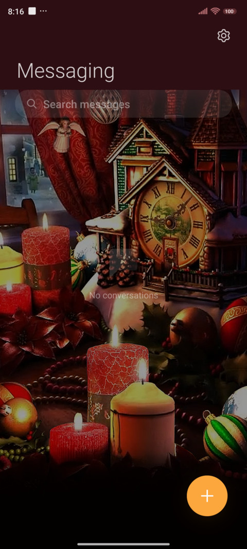 Christmas candle screenshot