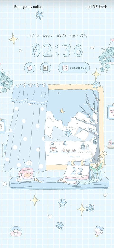 Winter window screenshot