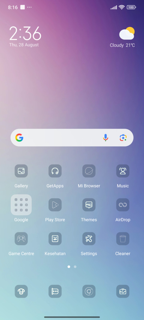 Monica screenshot