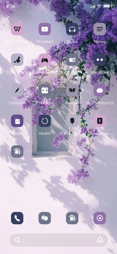 Purple screenshot