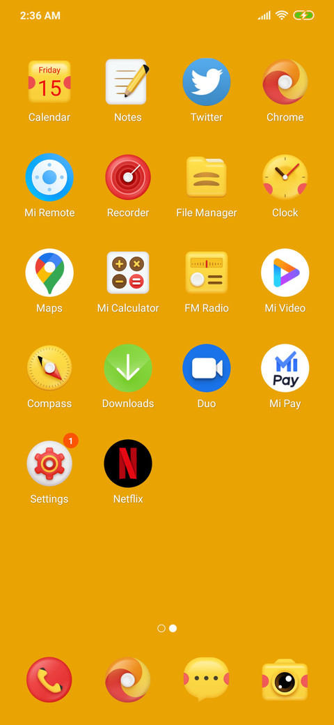Yellow screenshot