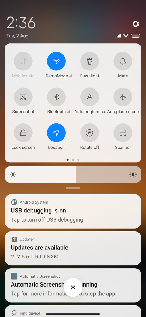 MIUI Sunset screenshot