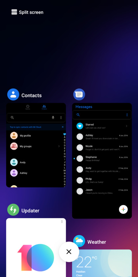 Android 9.0 Pie Dark screenshot