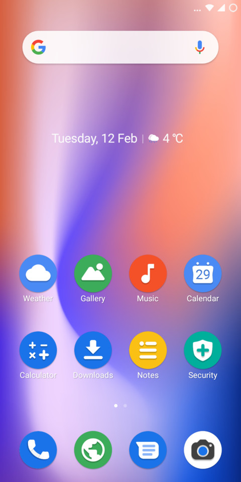 Android Pie screenshot