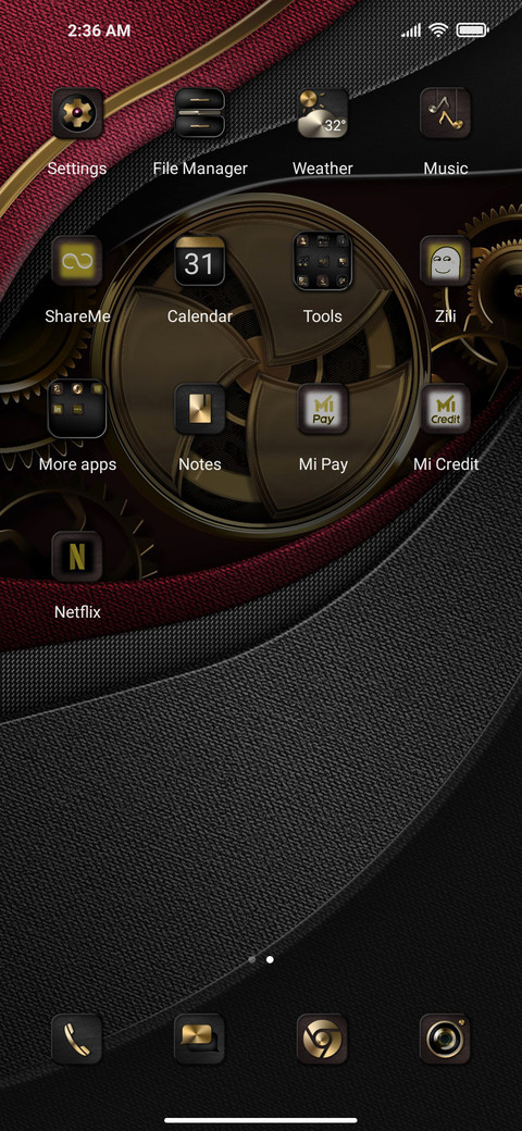 Luxury black gold screenshot