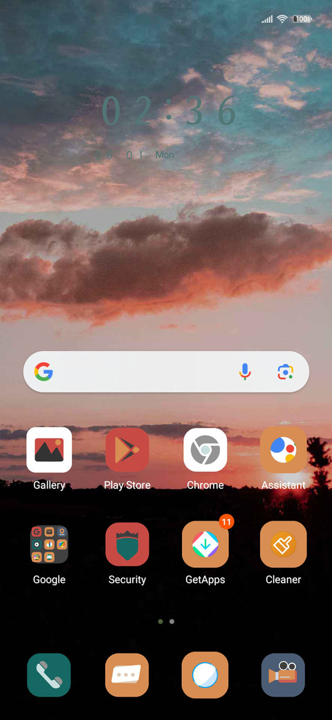 The sunset glow screenshot