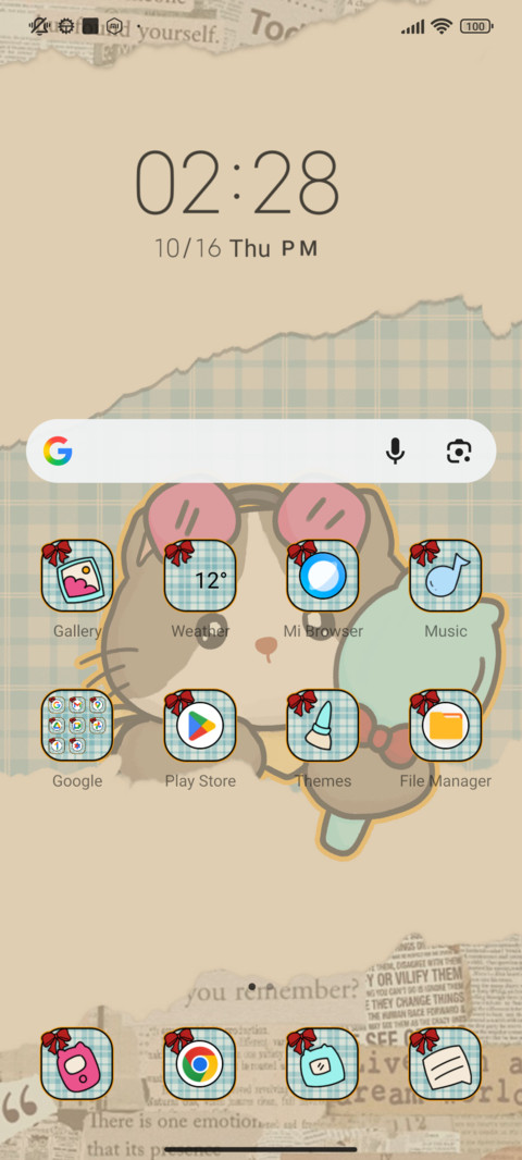 Vintage Glam Cat screenshot