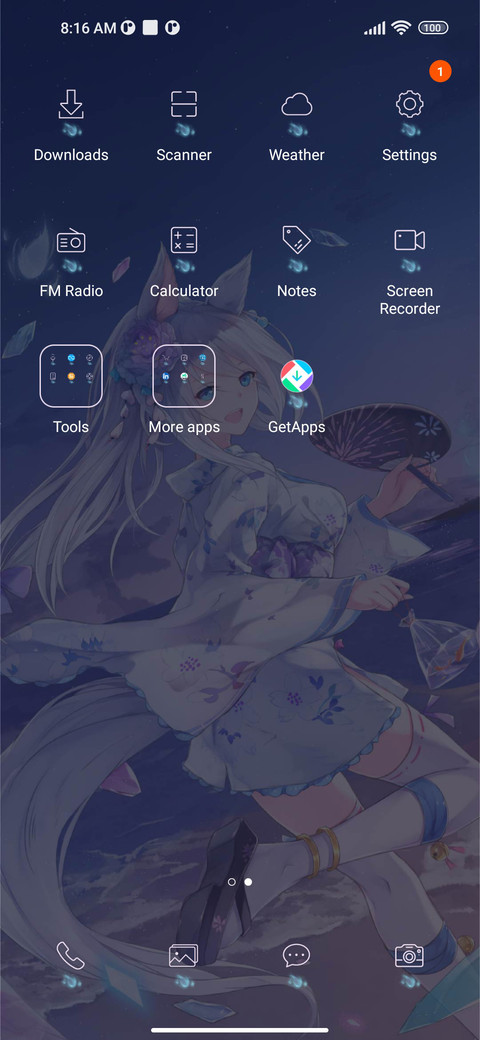 Moon Fox Fireworks screenshot