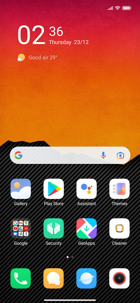 Orange screenshot