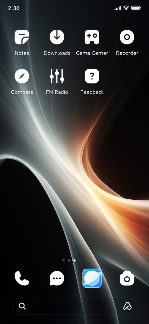 White streamer screenshot