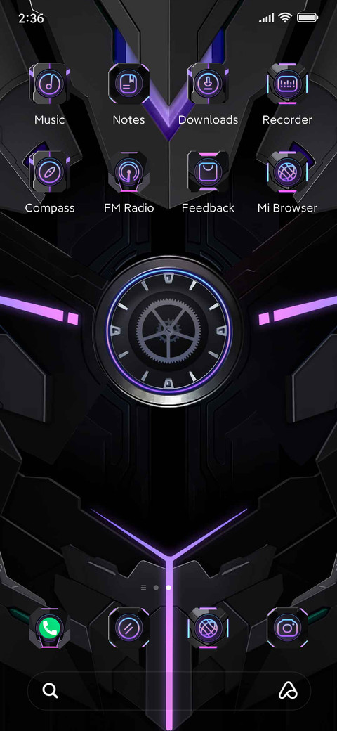 Cool black mecha screenshot