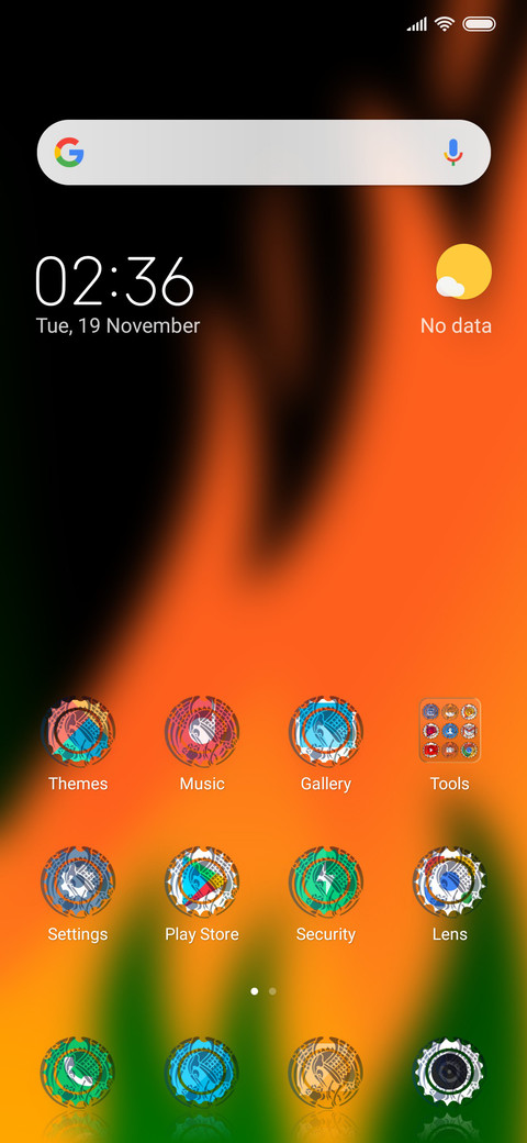 Orange Flame_DWM3 screenshot