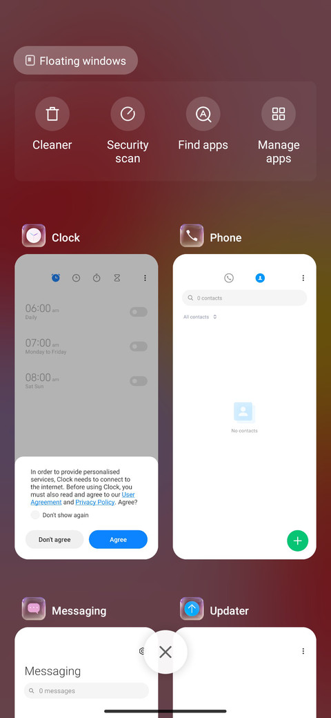 Colorful glass screenshot