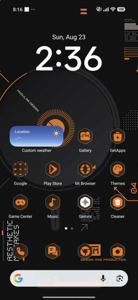 Orange Module screenshot