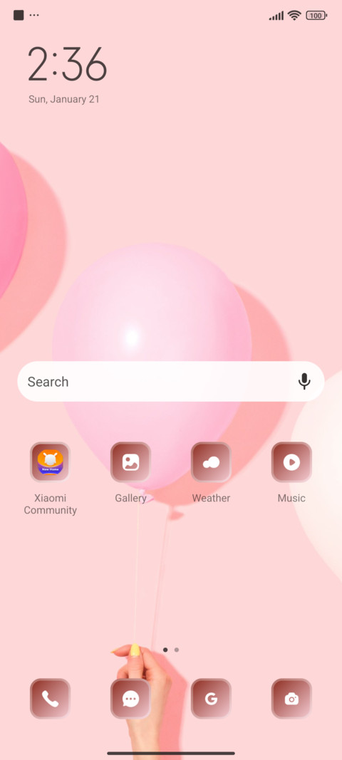Balloon screenshot