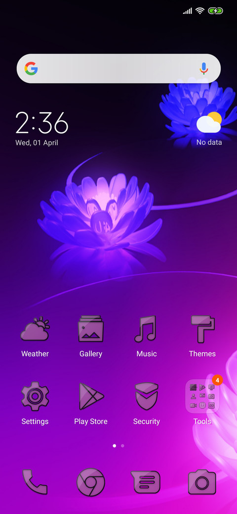 Purple Flowers V2 screenshot