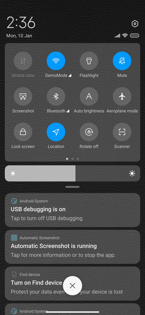 Gear clock screenshot