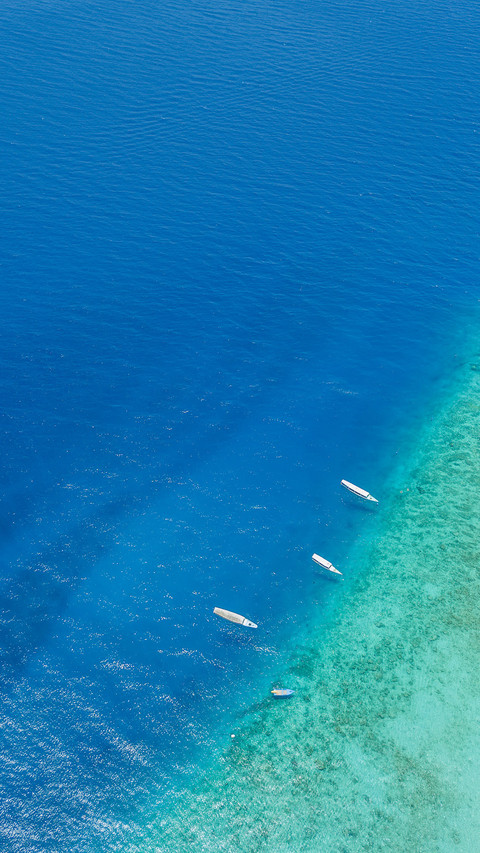 Ships anchored on the sea surface screenshot
