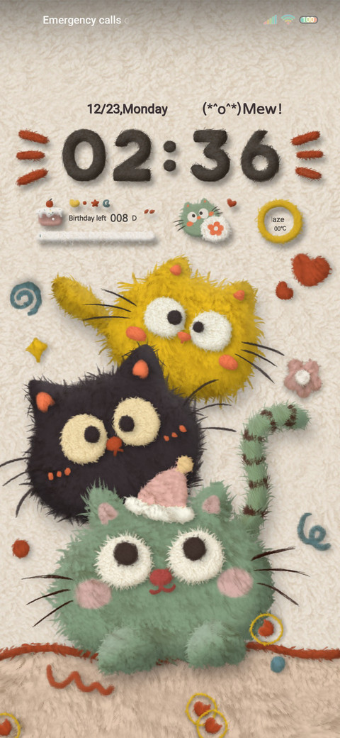 Plush kitten ball screenshot