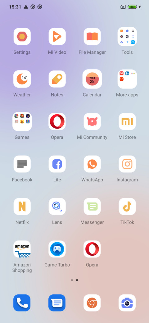 Orange Blue screenshot