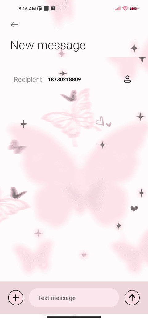 Pink butterfly screenshot