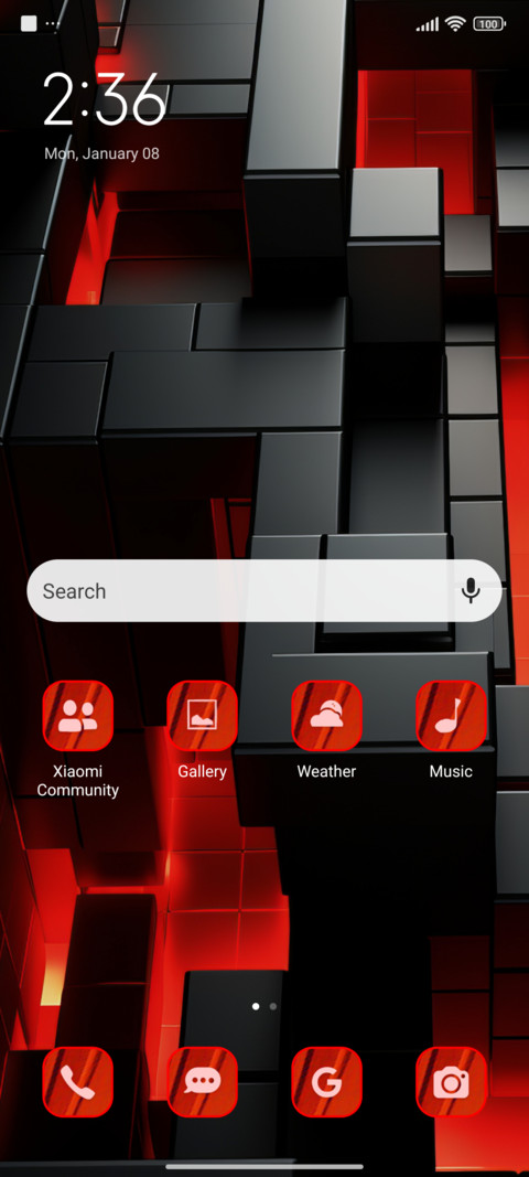 abstract red screenshot