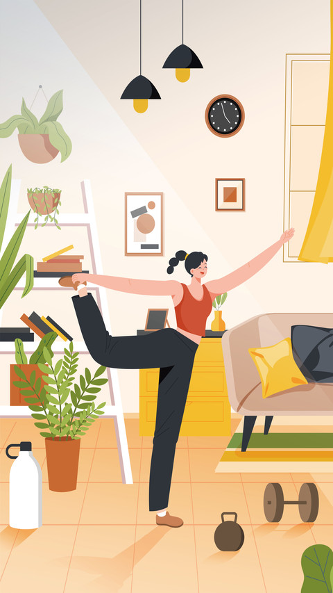 A good way to exercise at home screenshot