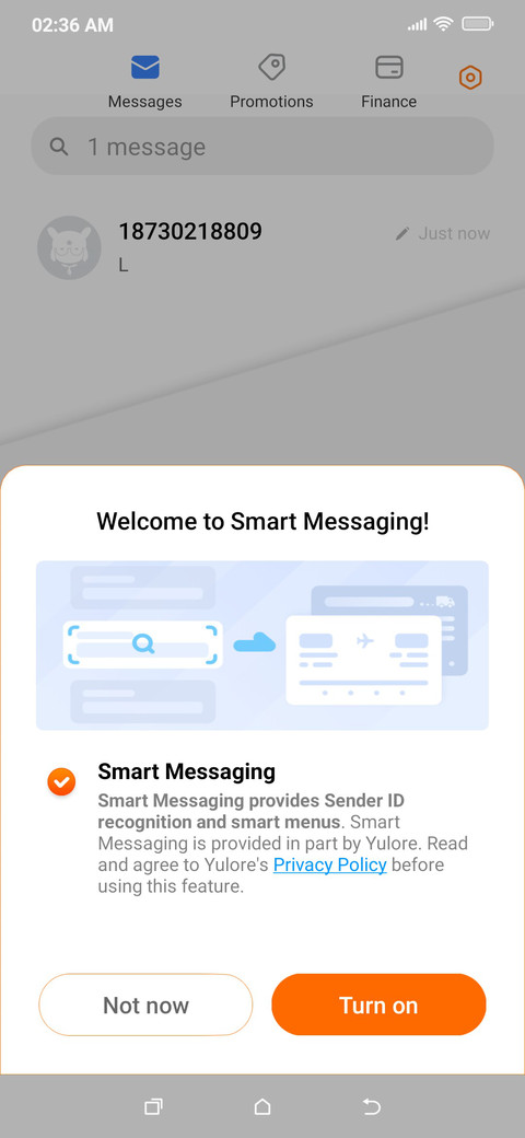 Orange screenshot