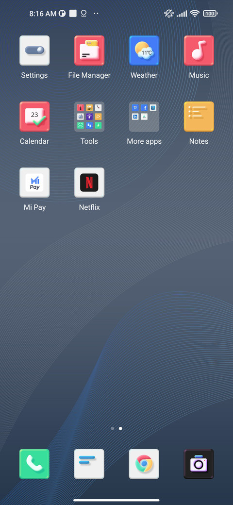 Simple Blue screenshot