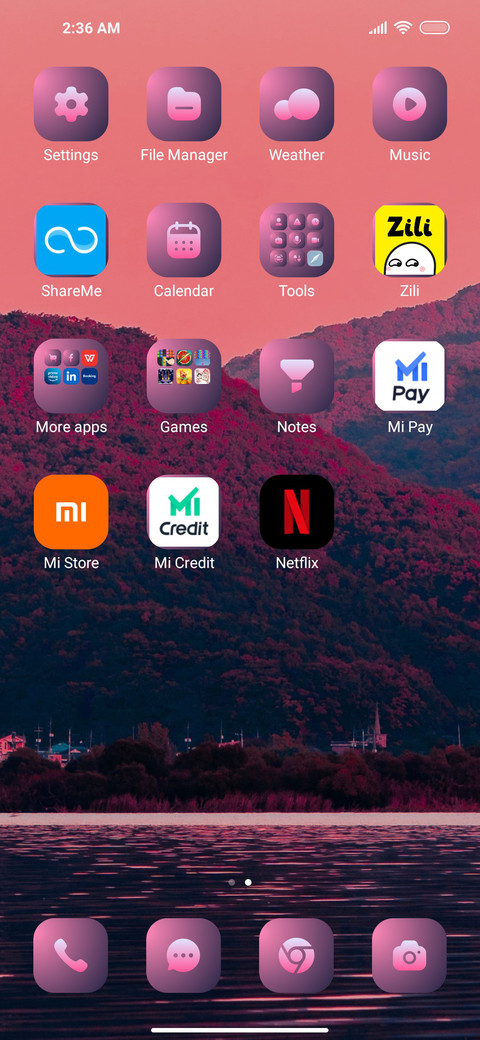 Pink sky screenshot