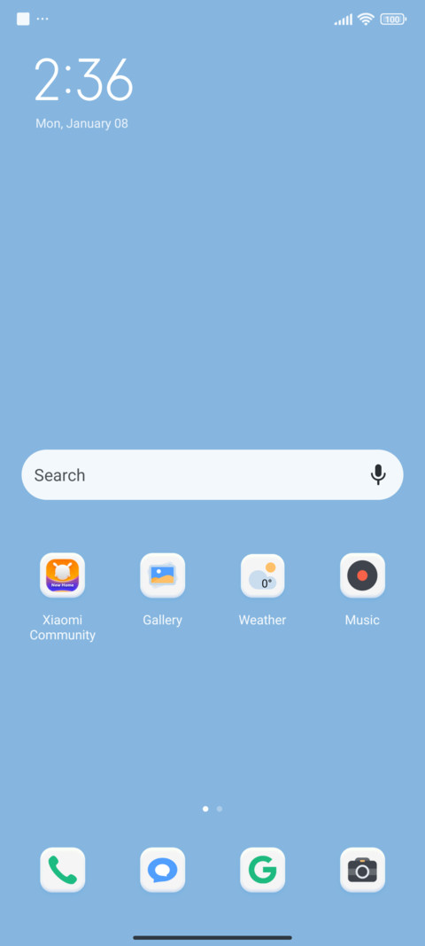 Multicolor white screenshot