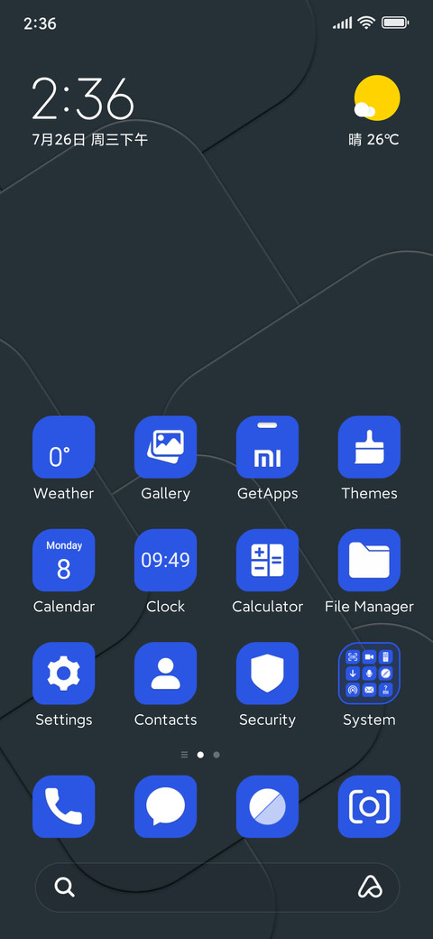 Blue Color screenshot