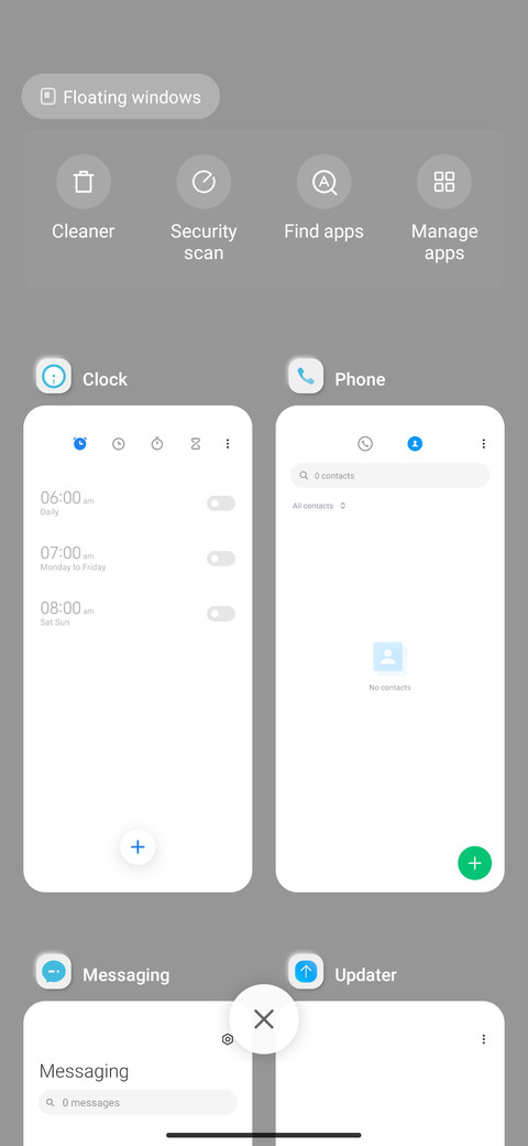Cyan light screenshot