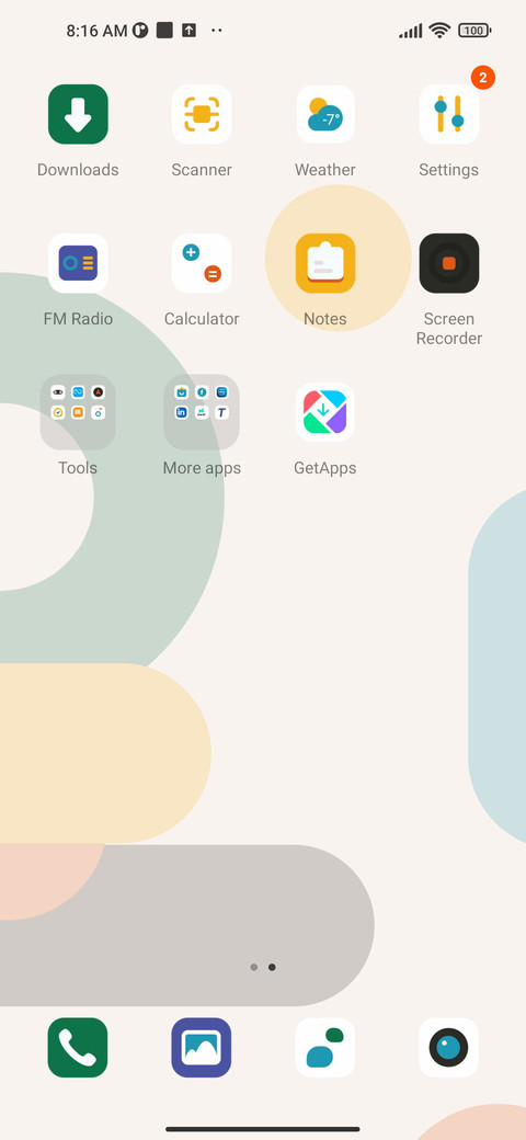 Geometric dot screenshot