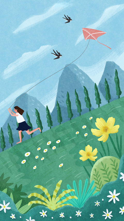 Flying Kites and Enjoying Spring 7 screenshot