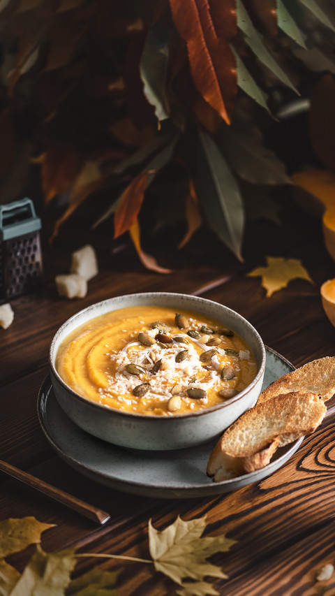 Learn to make creamy pumpkin soup screenshot