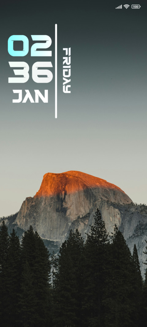 Mountain trees screenshot