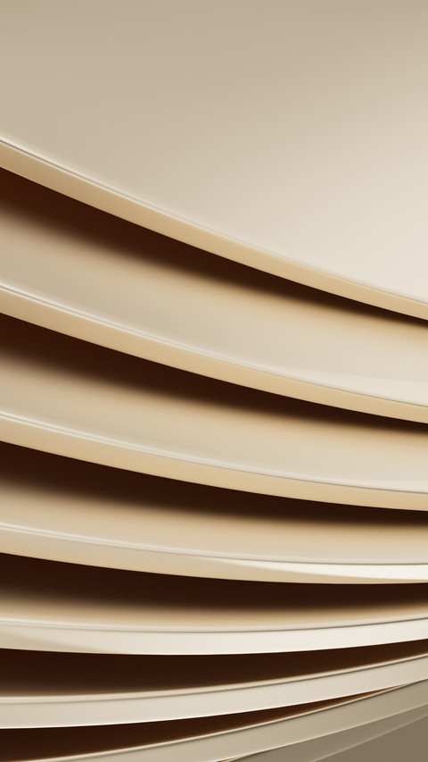 Golden metal curved surface screenshot