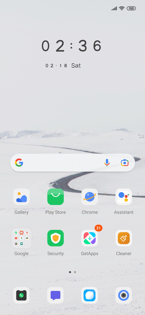 Simple Snowy Road screenshot