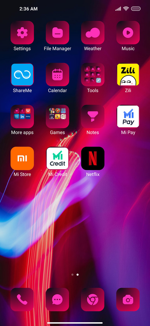 Neon abstract screenshot