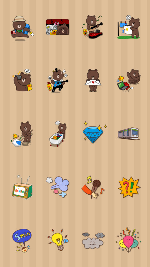 line friends 布朗熊 screenshot
