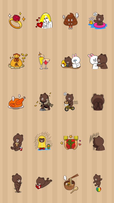 line friends 布朗熊 screenshot