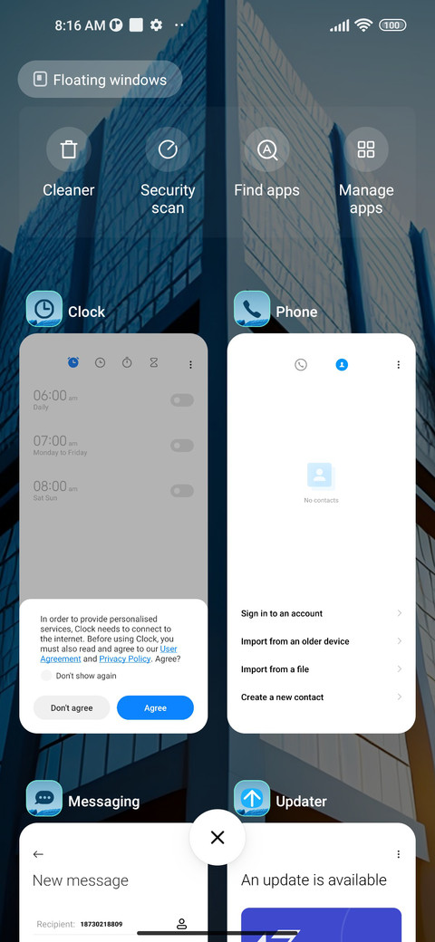 building glass screenshot