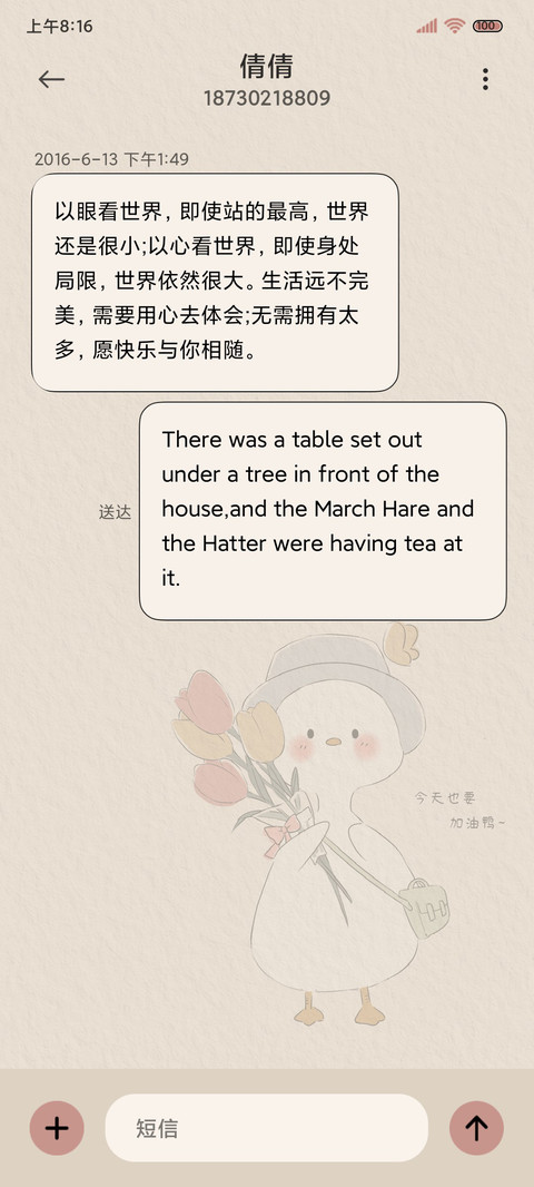 简约可爱鸭郁金香 screenshot